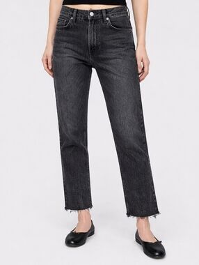 NWT GAP Women's Charcoal Black High Rise Straight Leg Jeans Size 29